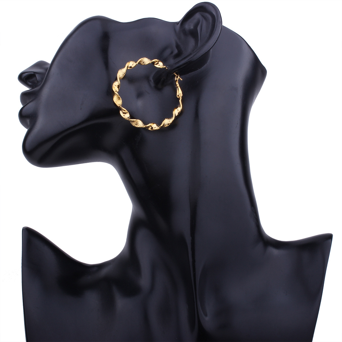Fashion Classic Earring Heart-shaped Star Geometry Round Prevent Allergy Big Circle Earring