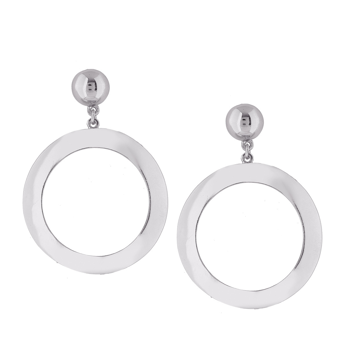 Western Style Fashion Personality Alloy Earrings Ms Classic Geometry Circle Earring