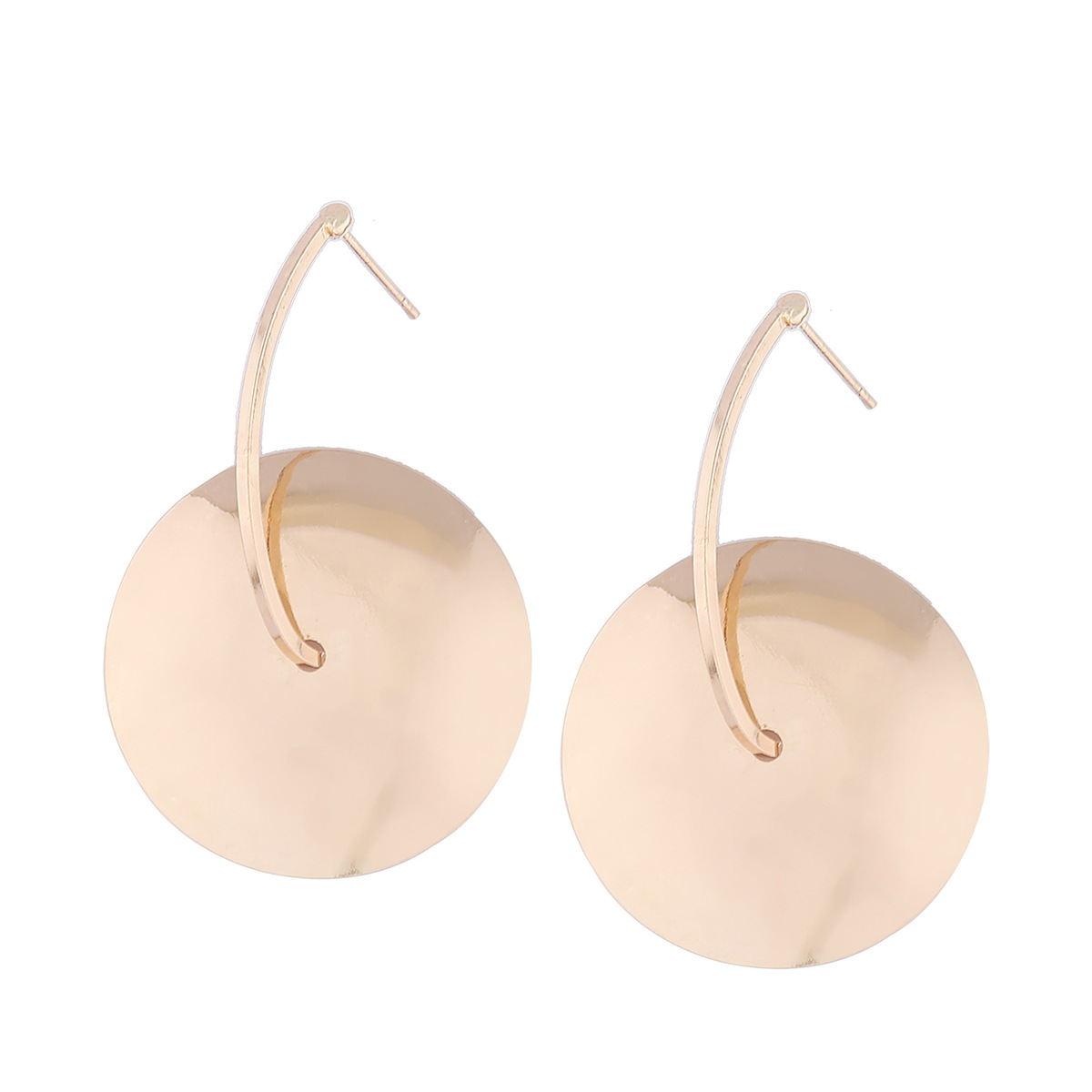 Ms Fashion Simple Small Wafer Pendant Earrings Short Pparagraph Personality Atmosphere Earring