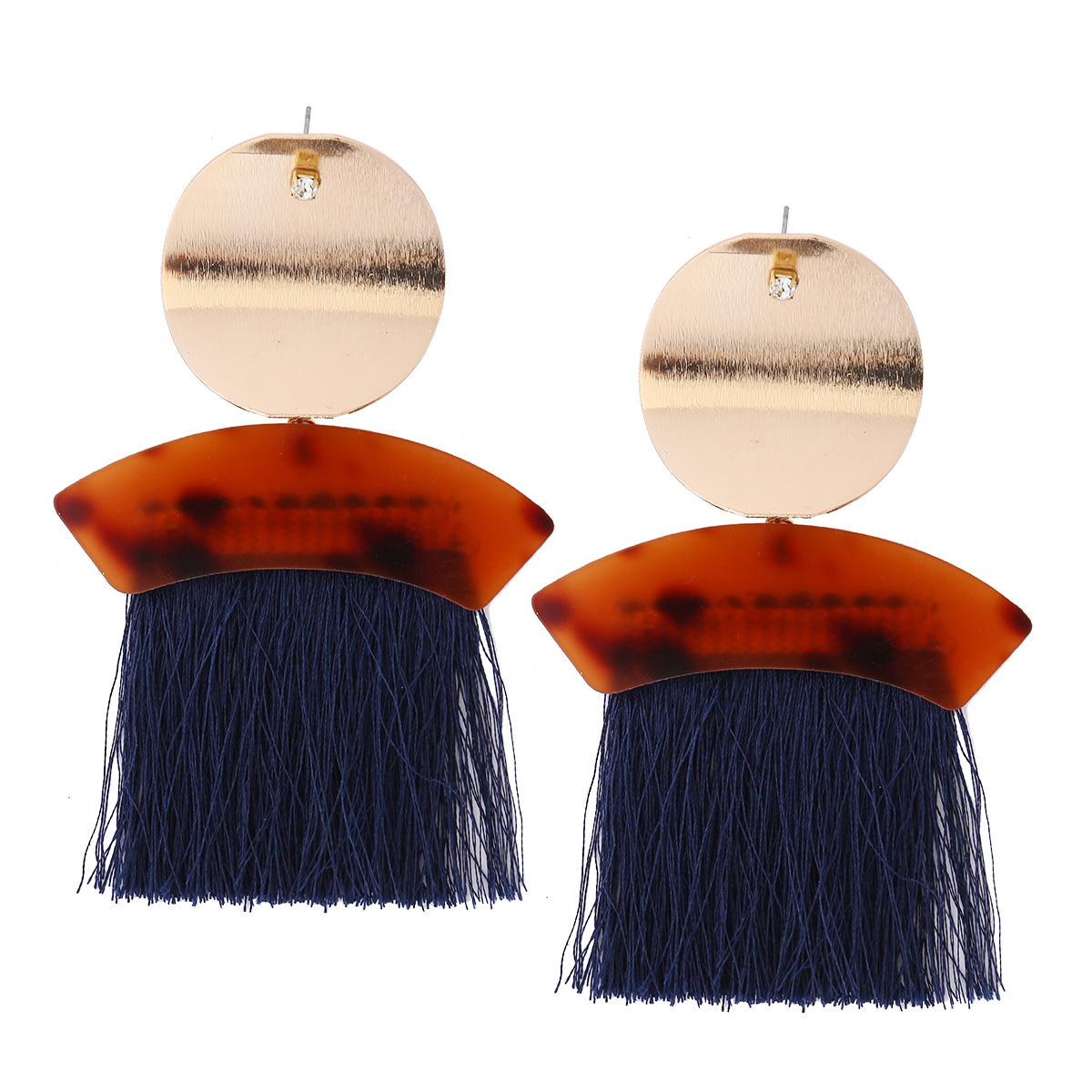 Western Style Ms Fashion Personality Tassel Geometry Alloy Earring