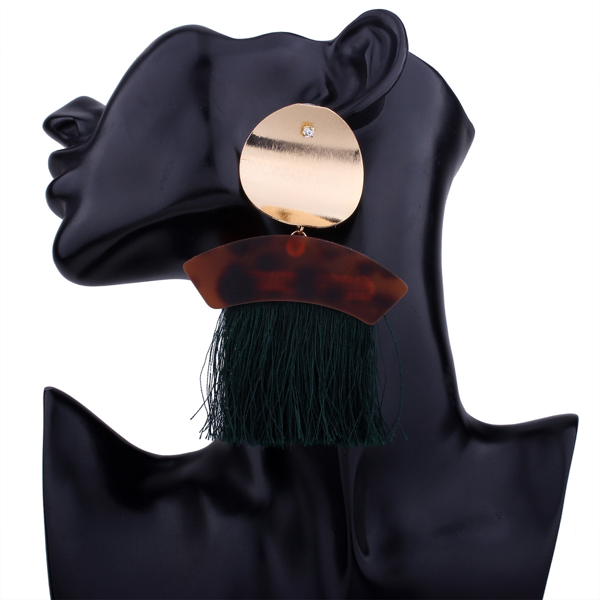 Western Style Ms Fashion Personality Tassel Geometry Alloy Earring