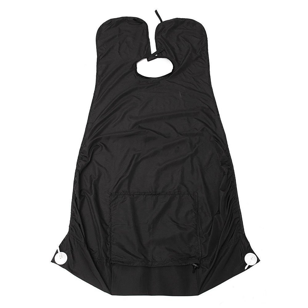 Hair Beard Shave Apron Catcher Cape Facial Trimming Cloth Men Black Whiskers Hair