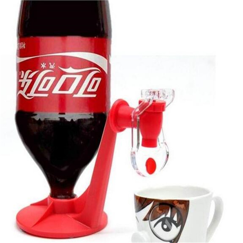 Novelty Soda Dispenser Bottle Coke Upside Down Drinking Water Dispense Machine Home Bar Party Gadget