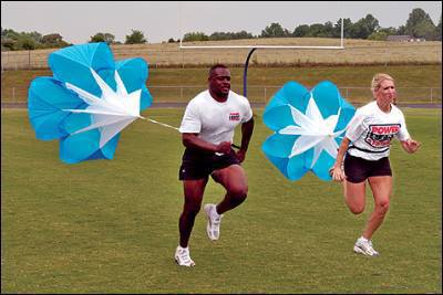 Speed parachute Training umbrella Soccer Resistance rope Running Chute for Football bodybuilding