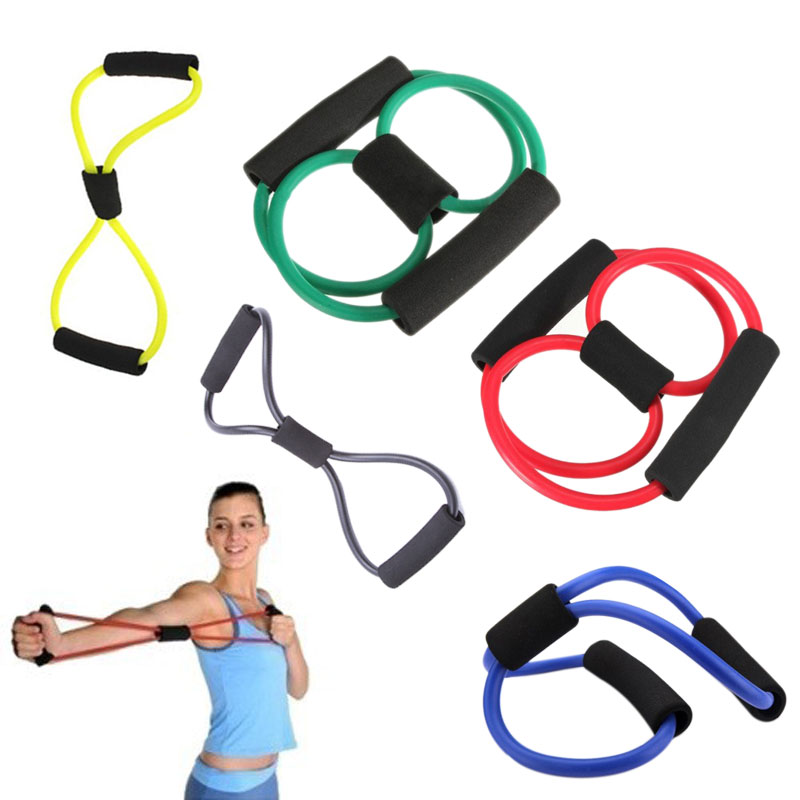Word Tensile Rope Fitness Yoga Pull Rope Natural Latex Tube With Elastic Rope Chest Expander