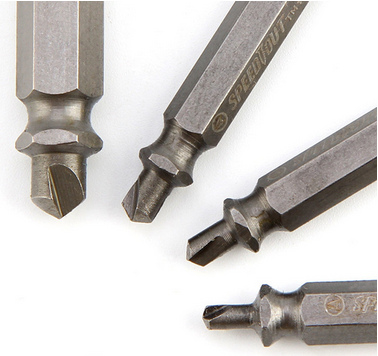 Fashion 4pcs Screw Extractor Drill Bits Guide Set Broken Damaged Bolt Remover Speed Out