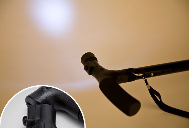 MAGIC Trusty CANE with Folding Cups LED Flashlight Lighting Crutches