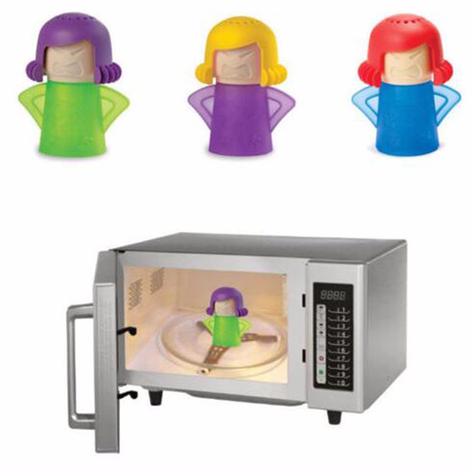 4 Colors Hot New Metro Angry Mama Microwave Cleaner Steam Cleaners Kitchen Dining  bar