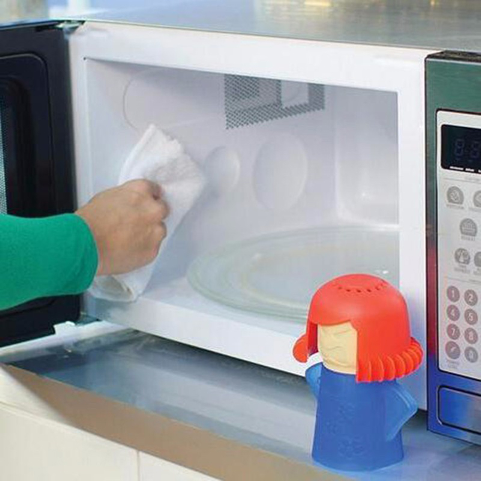 4 Colors Hot New Metro Angry Mama Microwave Cleaner Steam Cleaners Kitchen Dining  bar