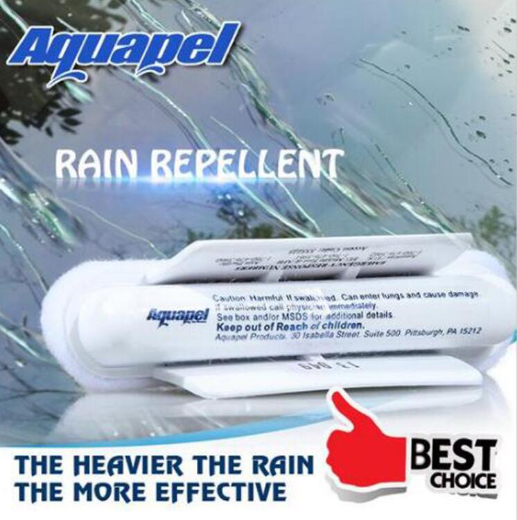 New AQUAPEL Windshield Glass Water Rain Repellent APPLICATIONS Stealth Wipers