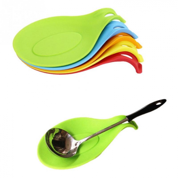Novelty Candy Color Kitchen Tools Heat Resistant Silicone Put A Spoon Mat Insulation Mat Placemat