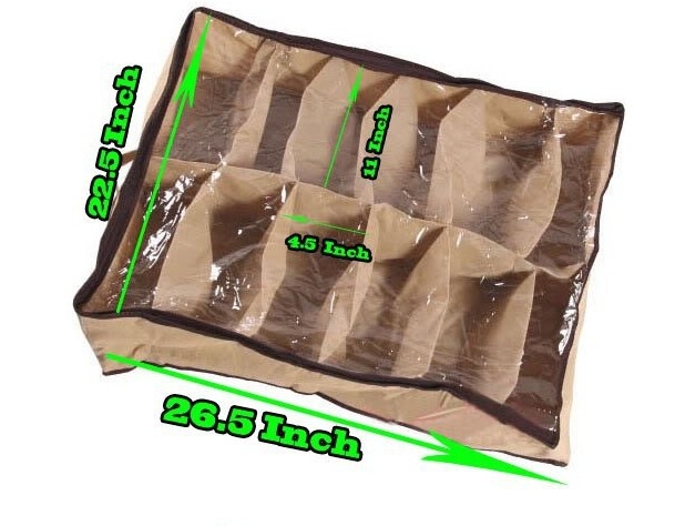 2016 New Shoe storage organiser underbed shoe box 12 pairs rack large Clean shoebox 1pcs