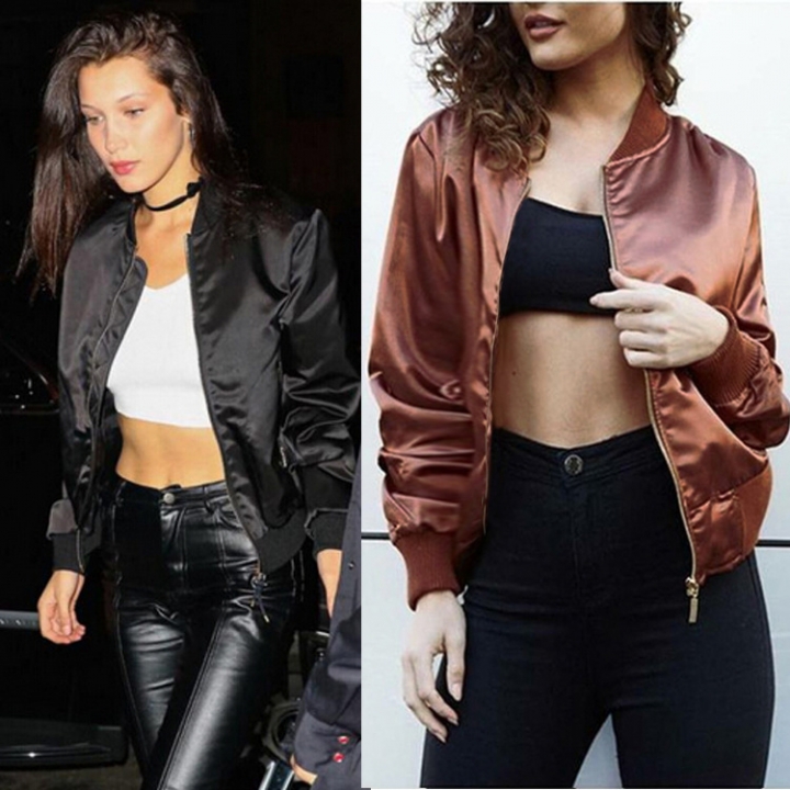 Western Style Ms Trend Long Sleeves Zipper Fashion Personality jacket Coat