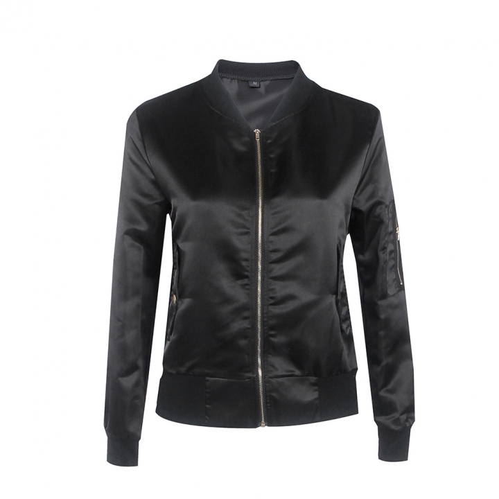 Western Style Ms Trend Long Sleeves Zipper Fashion Personality jacket Coat