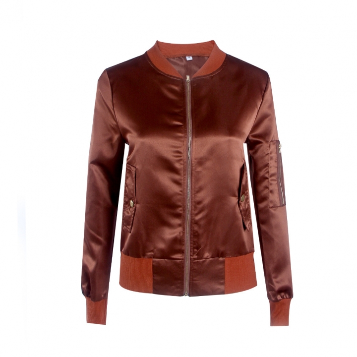 Western Style Ms Trend Long Sleeves Zipper Fashion Personality jacket Coat