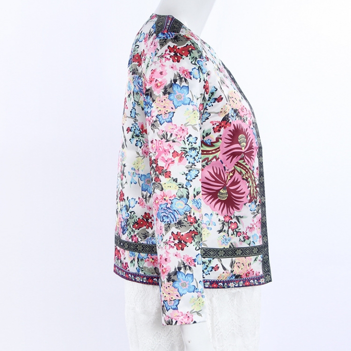 Ms folk-custom fashion printing coat Women trend personality Cardigan coat
