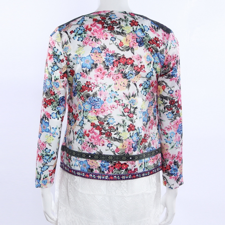 Ms folk-custom fashion printing coat Women trend personality Cardigan coat