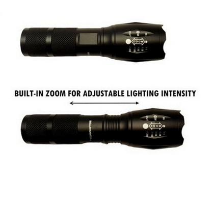 Led Flashlight Aluminum Alloy Bell Howell TacLight mini-light Telescopic Focusing High-Powered