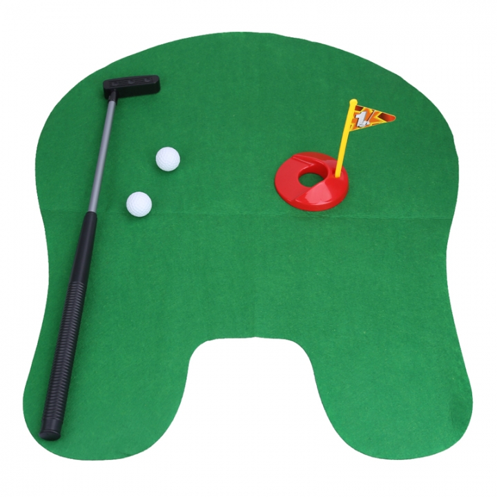 Bathroom Toilet Golf Set - Potty Putter Mini Bathroom Putter Practice Gift Set