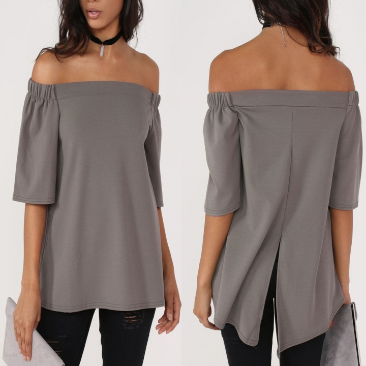 Western Style Ms Sexy Wrap the Chest Tube top Halo Short Sleeve Fashion Coat T-Shirt