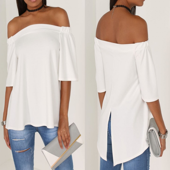 Western Style Ms Sexy Wrap the Chest Tube top Halo Short Sleeve Fashion Coat T-Shirt