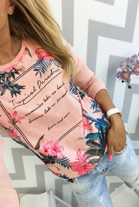 Western Style Ms Fashion Autumn And Winter Long Sleeves Printing Stitching coat T-shirt