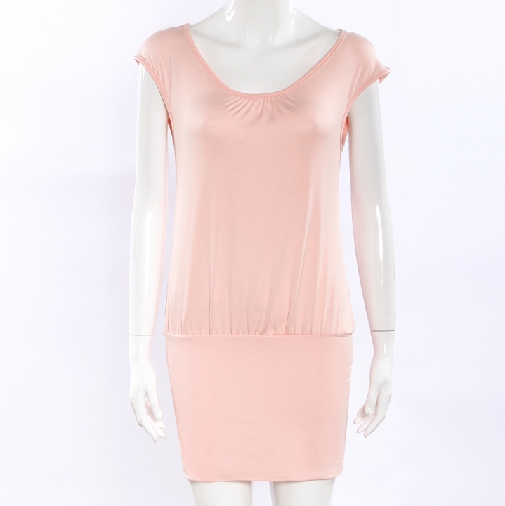 Western Style Ms Fashion Summer Beach Dress Pleated Stitching Mini Dress