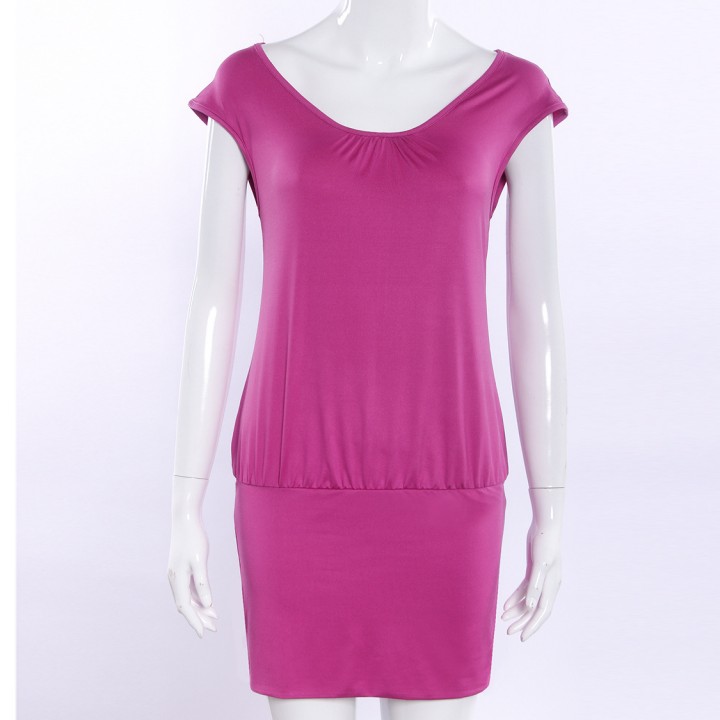 Western Style Ms Fashion Summer Beach Dress Pleated Stitching Mini Dress