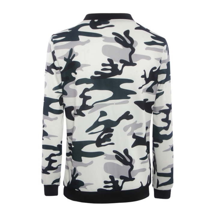 Western Style Ms Autumn And Winter Long Sleeves Camouflage Printing Women jacket Coat
