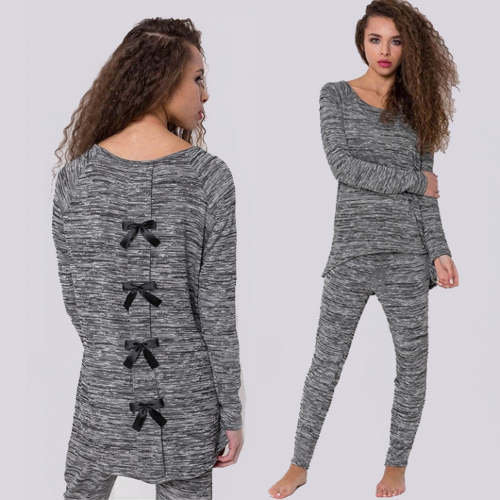 Western Style Ms Trend Wild Back Bowknot Set Personality Simple Apparel