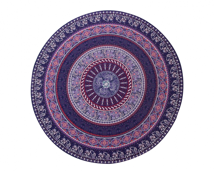 Western Style Ms Fashion Sun Protection Shawl Yoga Mat Round Beach towel