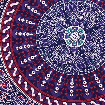 Western Style Ms Fashion Sun Protection Shawl Yoga Mat Round Beach towel