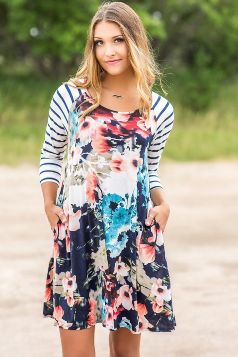 Western Style Ms The New Sexy Printing Long Sleeves Personality Trend Dress