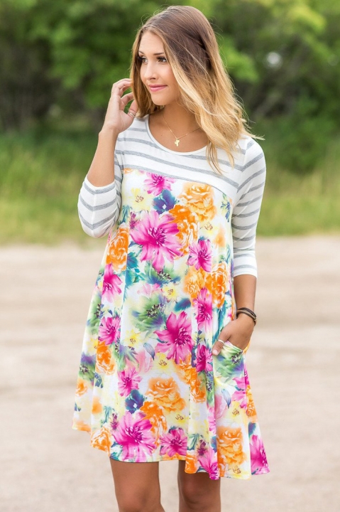 Western Style Ms Fashion The New Printing Personality Trend Dress