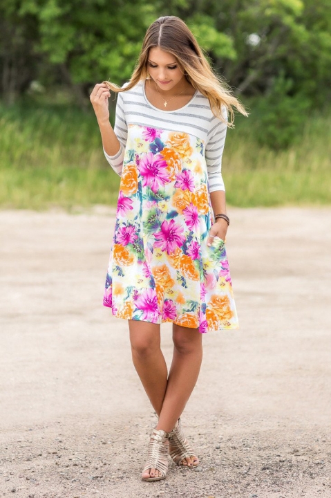 Western Style Ms Fashion The New Printing Personality Trend Dress