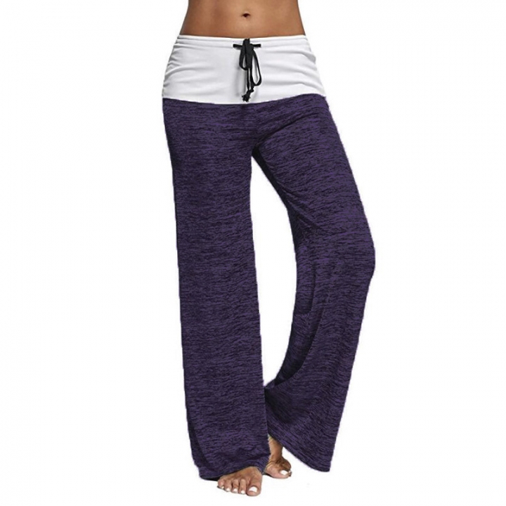 Western Style Ms Fashion Sexy High Waist lace Stitching Personality trend Straight trousers