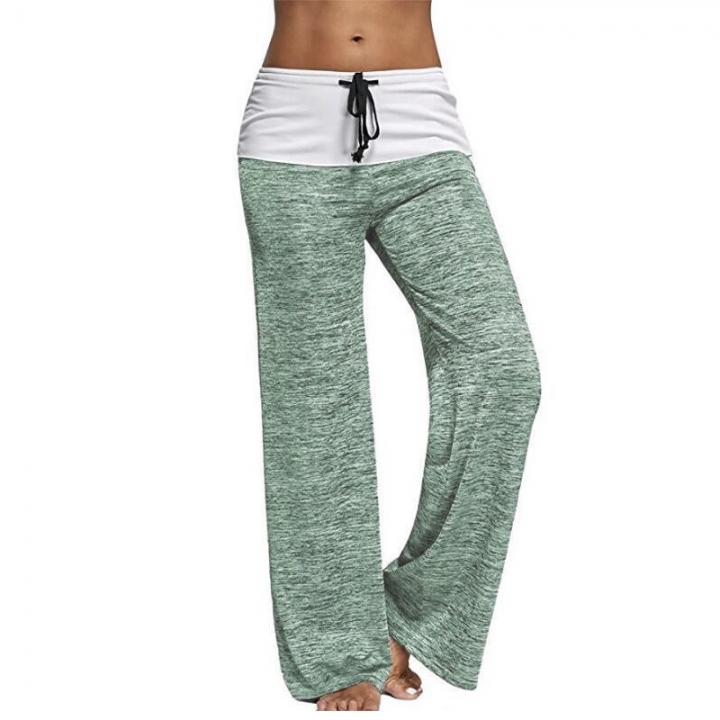 Western Style Ms Fashion Sexy High Waist lace Stitching Personality trend Straight trousers