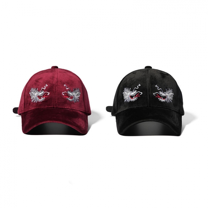 Outdoor Baseball Couple Hat Faucet Embroidery Dragon Caps Sun Protection Movement Baseball cap