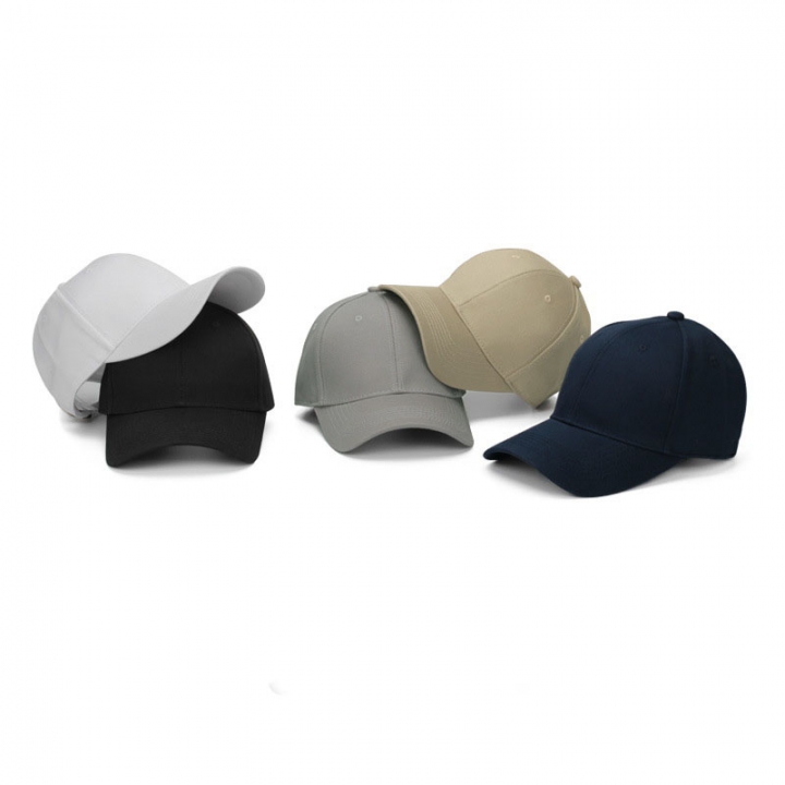 Adult Hat Trend Couple Solid Color Baseball Cap Outdoor Crimping hip-hop Cap Sun Hat