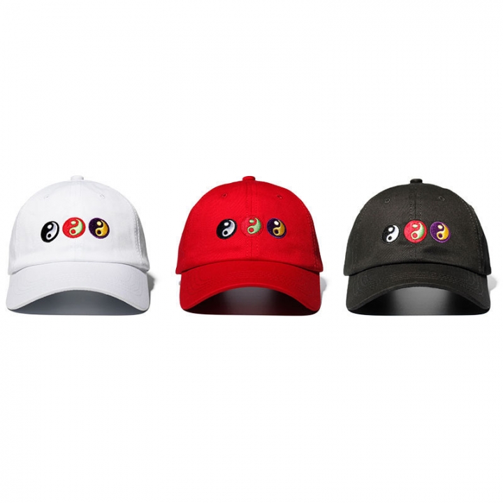 The New yin and yang Tai Chi Gossip Embroidery Baseball Cap Trend Caps Wild Sun Hat