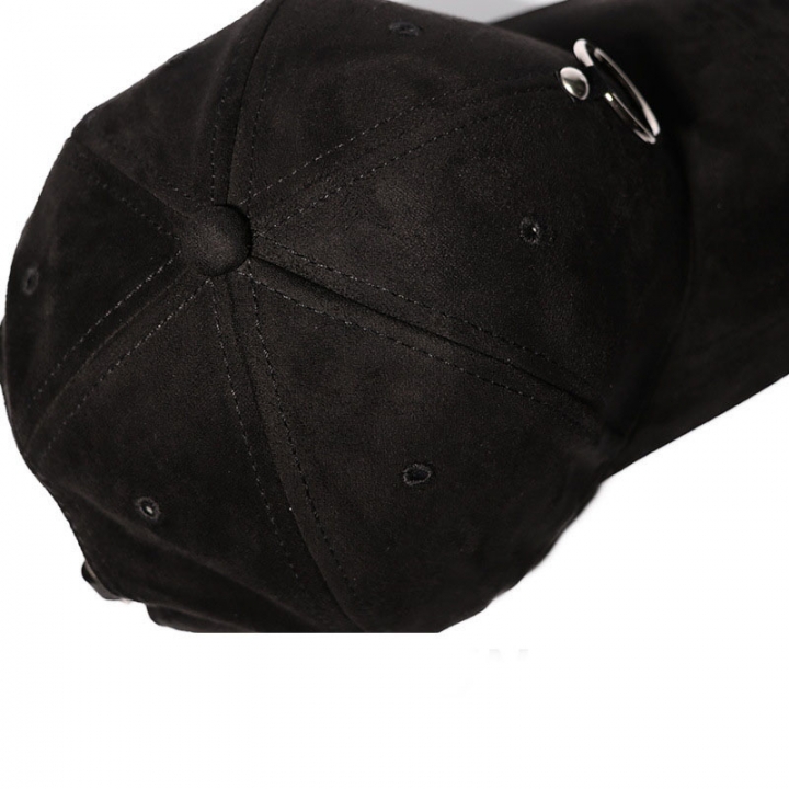 Creative Iron Ring Hat Autumn And Winter Wild Baseball Cap Caps Personality Street hip-hop cap
