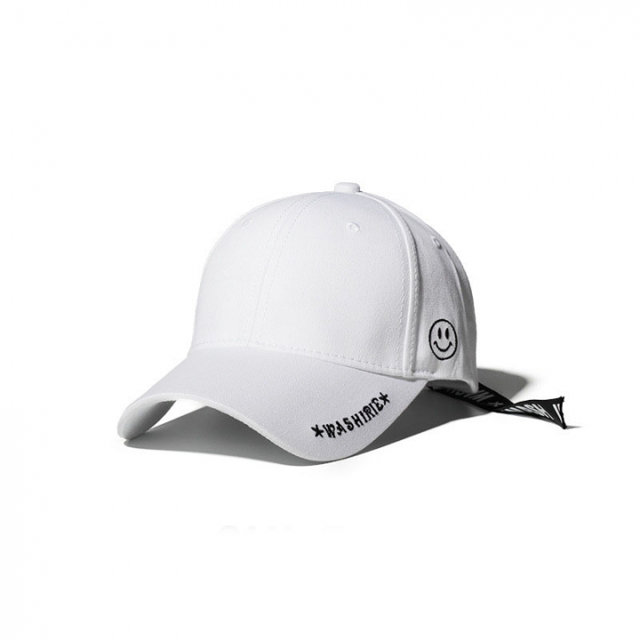 Creative Zipper Solid Color Hat Wild Original Caps Student Smiley Baseball cap