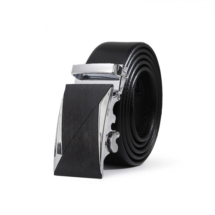 Men Fashion Belt Genuine Leather Automatic Buckle Personality Trend Wild Belt
