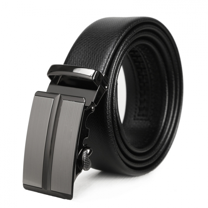Western Style Men Fashion Automatic Buckle Genuine Leather Belt Leisure Business Belt