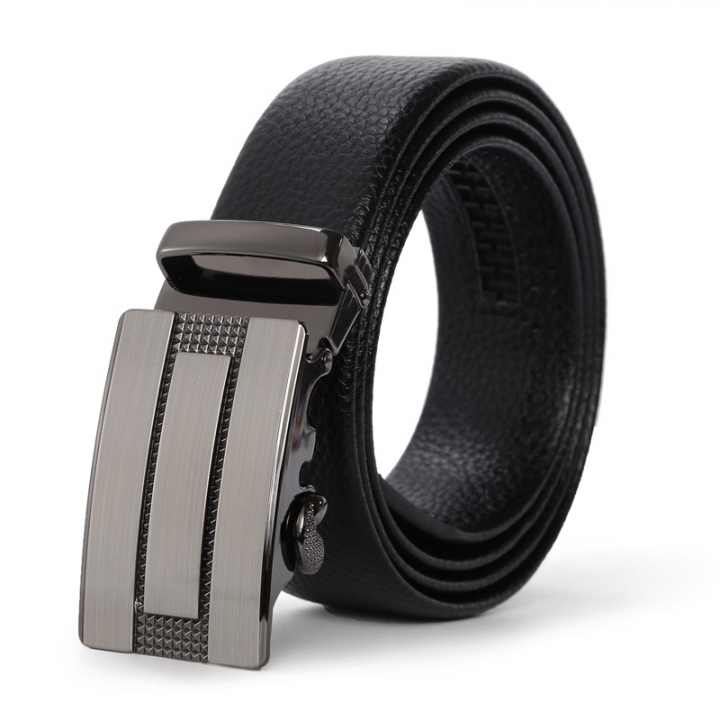 Men Fashion High-end Automatic Buckle Belt Youth Alloy Wild Business Leisure belt