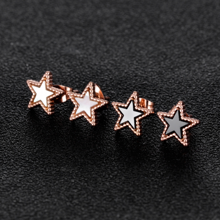 Western Style Simple Wild Personality Trend Earrings Temperament Pentagram Lottery Earring