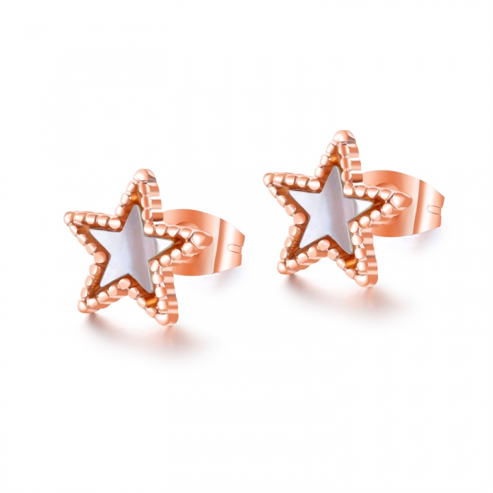 Western Style Simple Wild Personality Trend Earrings Temperament Pentagram Lottery Earring