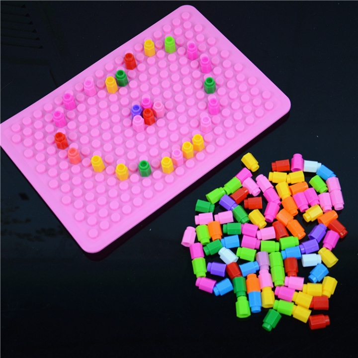 Wisdom Fight Board Toy Mushroom Nail Jigsaw Child Puzzle Toy