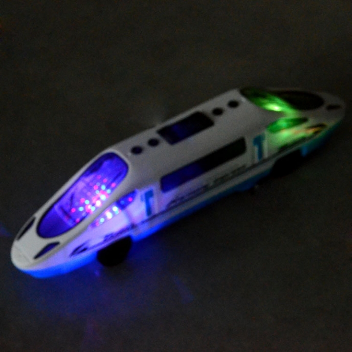 Child Cartoon Small Train Electric light Music Puzzle Toy Car High Speed Locomotive Small Train