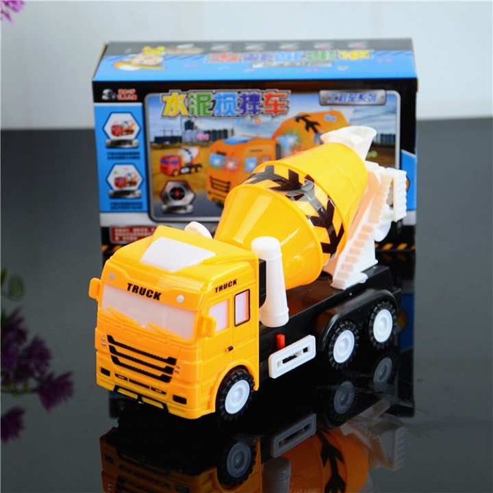 Light Music Universal Electric Mixer Simulation Engineering Vehicle Model Child Plastic Puzzle Toy